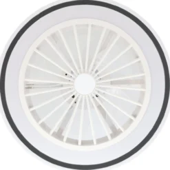 LED-tuuletinvalaisin Eglo Almeria valkoinen/musta 3 x 8,5 W, IP20