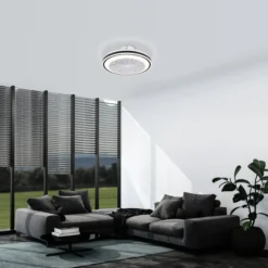 LED-tuuletinvalaisin Eglo Almeria valkoinen/musta 3 x 8,5 W, IP20