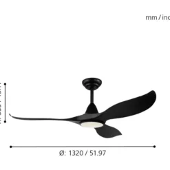 LED-tuuletinvalaisin Eglo Cirali 52 16 W IP20