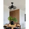 LED-tuuletinvalaisin Eglo Igeldo musta 15 W, IP20