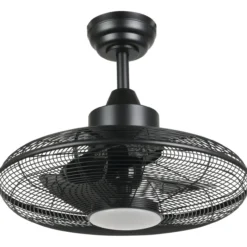 LED-tuuletinvalaisin Eglo Igeldo musta 15 W, IP20