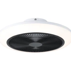 LED-tuuletinvalaisin Eglo Sayulita, valkoinen/harmaa