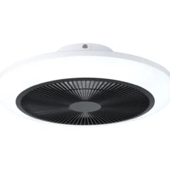 LED-tuuletinvalaisin Eglo Sayulita, valkoinen/harmaa
