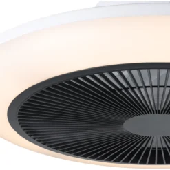 LED-tuuletinvalaisin Eglo Sayulita, valkoinen/harmaa