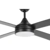 LED-tuuletinvalaisin Eglo Trinidad, mattamusta