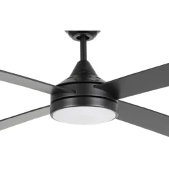 LED-tuuletinvalaisin Eglo Trinidad, mattamusta