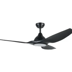 LED-tuuletinvalaisin Eglo Tunitas musta 16 W, IP20