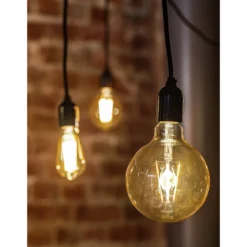 LED-vakiolamppu AMBER antiikki 4,5W 360lm E27 2200K kirkas himmennettävä