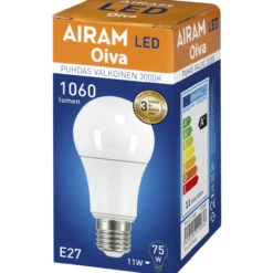 LED-vakiolamppu OIVA 10,5W E27 3000K 1060lm