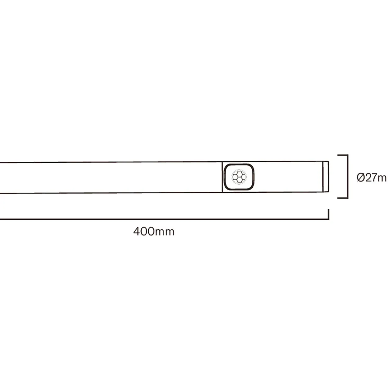 LED-valo Airam Cabiround 40 cm 3CCT 210 lm ladattava