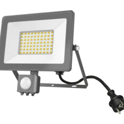 LED-valonheitin Led Energie 50W PIR 4000K 4750lm IP44 harmaa
