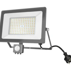 LED-valonheitin Led Energie 100W PIR 4000K 9500lm IP44 harmaa