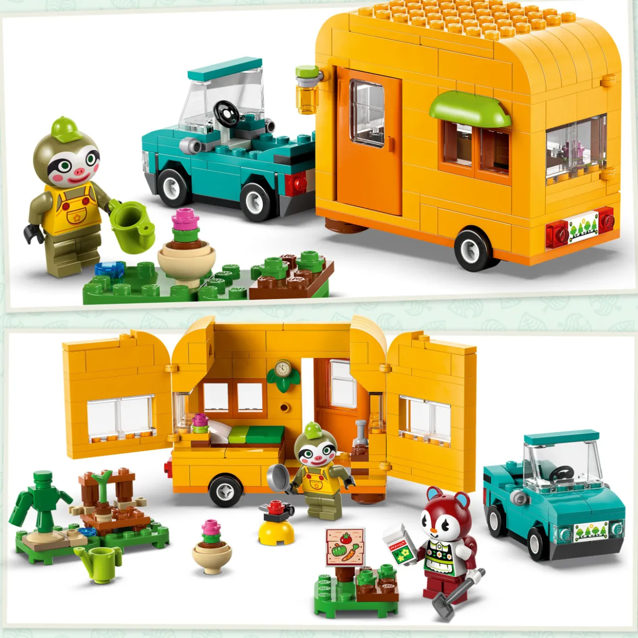 LEGO Animal Crossing 77054 Leif, asuntovaunu ja puutarhakauppa