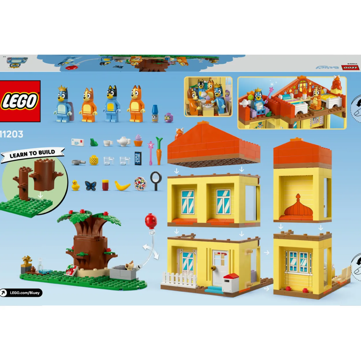 LEGO Bluey 11203 Blueyn perheen talo