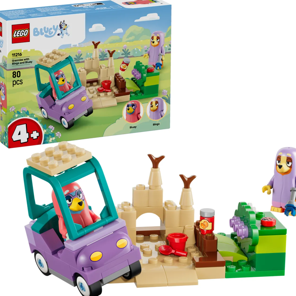 LEGO Bluey 11216 Pommo ja Tuuri mummeleina