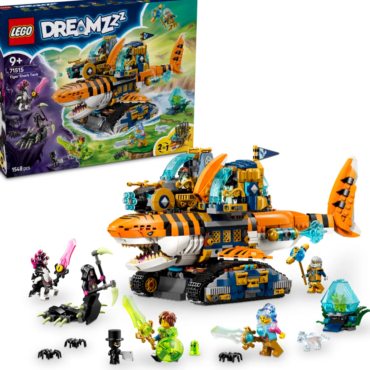 LEGO DREAMZzz 71515 Tiikerihaipanssarivaunu