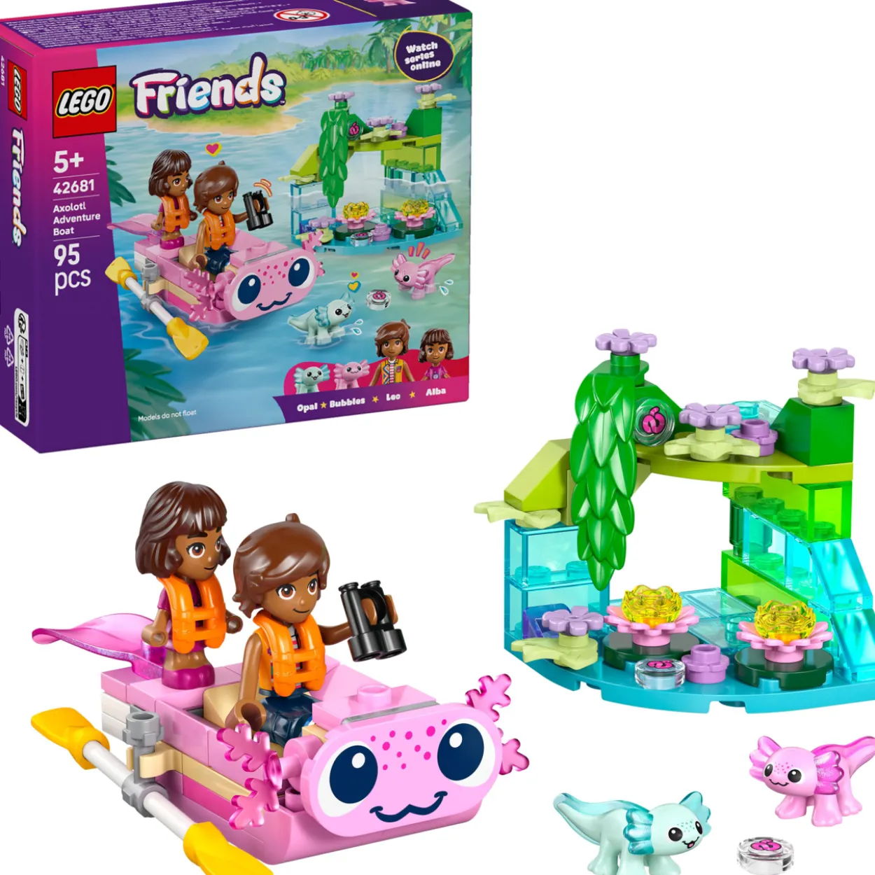 LEGO Friends 42681 Aksolotli-seikkailuvene