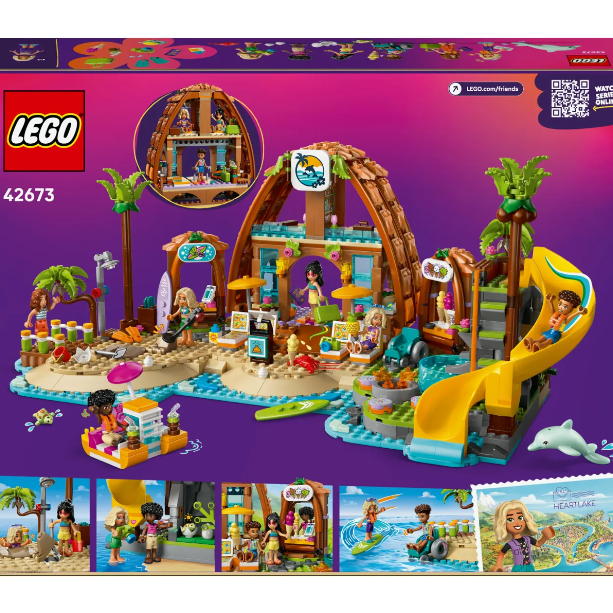 LEGO Friends 42673 Koko perheen lomakohde meren rannalla