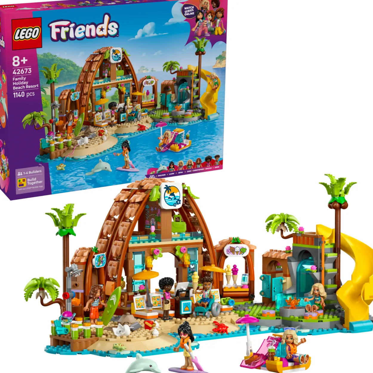 LEGO Friends 42673 Koko perheen lomakohde meren rannalla