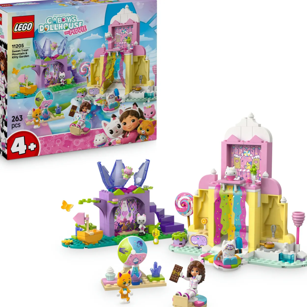 LEGO Gabby's Dollhouse 11205 Karamellivuori ja Kisupuutarha