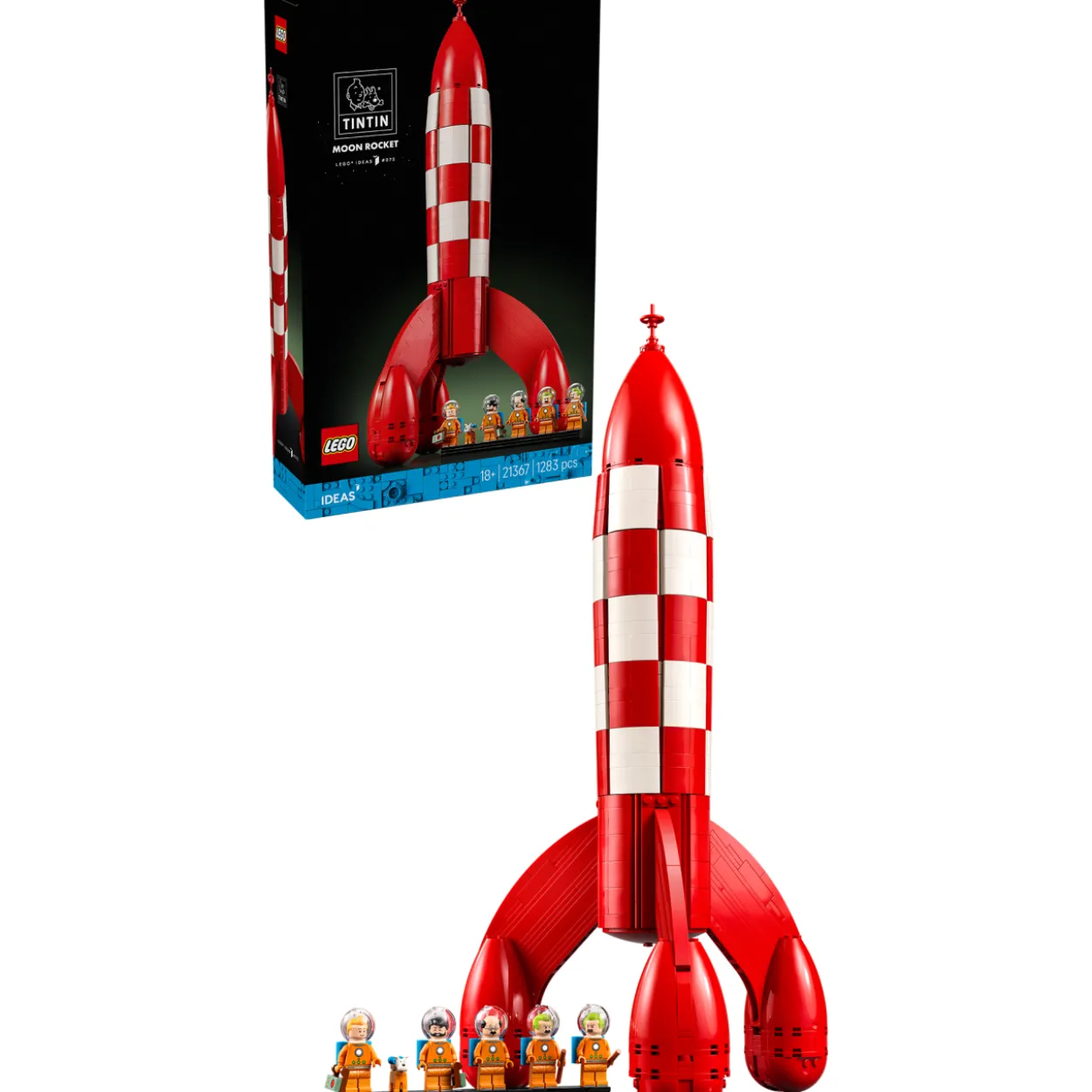 LEGO Ideas 21367 Tintin-sarjakuvan kuuraketti