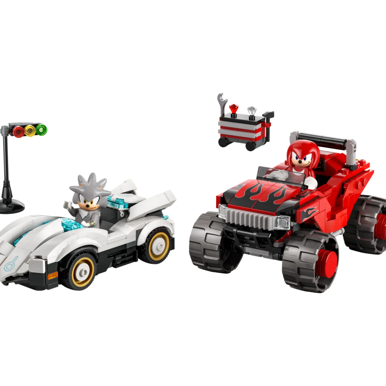LEGO Sonic 77118 Silverin auto vastaan Knucklesin monsteriauto