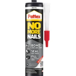 Liimatiivistemassa Pattex NoMoreNails Bond-Seal-Fill White 280 ml