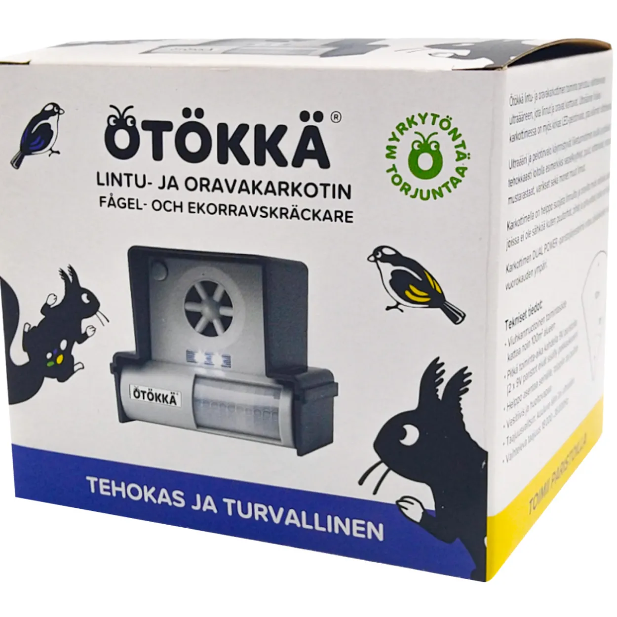 Lintu- ja oravakarkotin Ötökkä paristokäyttöinen