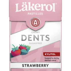 Läkerol Dents 85 g Strawberry pastilli