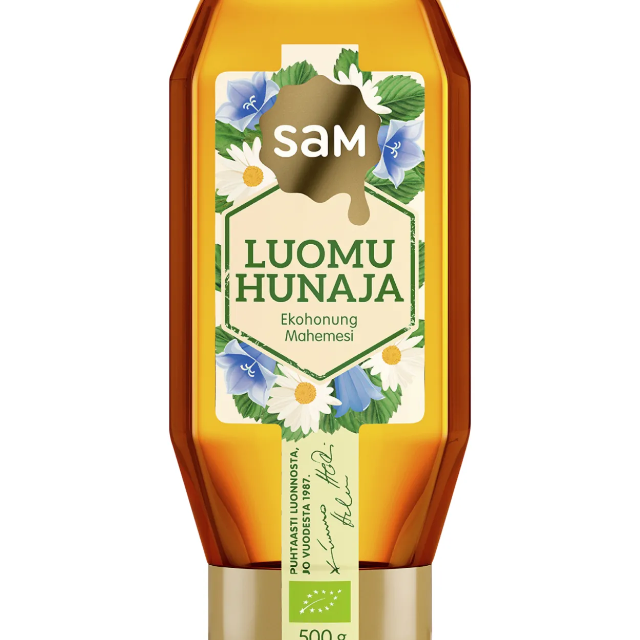 Luomuhunaja Sam 500 g