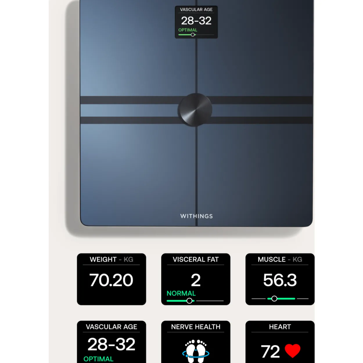 Älyvaaka Withings Body Comp musta
