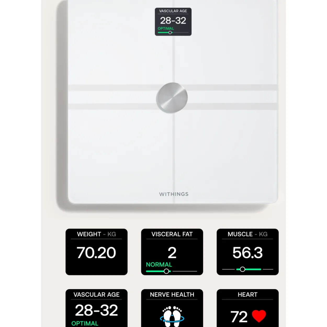Älyvaaka Withings Body Comp valkoinen