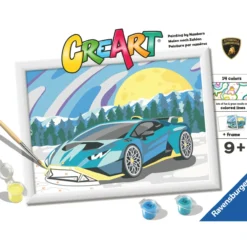 Maalaussetti Ravensburger CreArt Blue Lamborghini