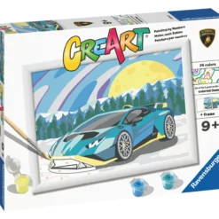 Maalaussetti Ravensburger CreArt Blue Lamborghini