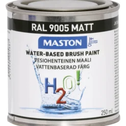 Maali 250 ml H2O Colormix matta musta