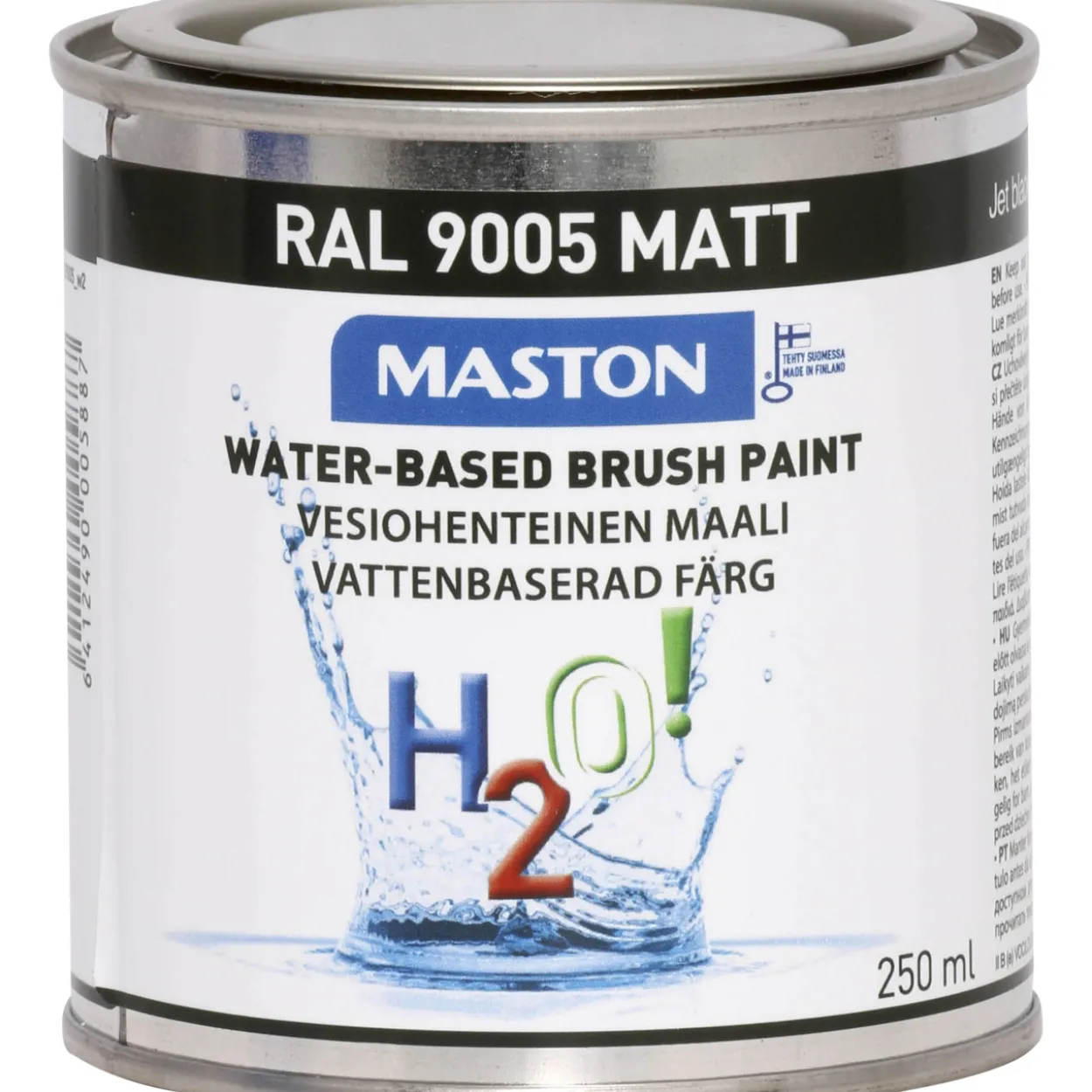 Maali 250 ml H2O Colormix matta musta
