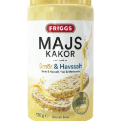 Maissikakku Friggs 120 g voi & merisuola