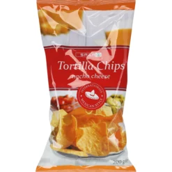 Maissilastu SPAR 200 g Tortilla Chips Nacho Cheese
