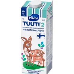 Maitopohjainen vieroitusvalmiste Valio 1 l Tuuti® 2 UHT