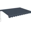 Markiisi Lykke 2,95 x 2,5 m, tummanharmaa