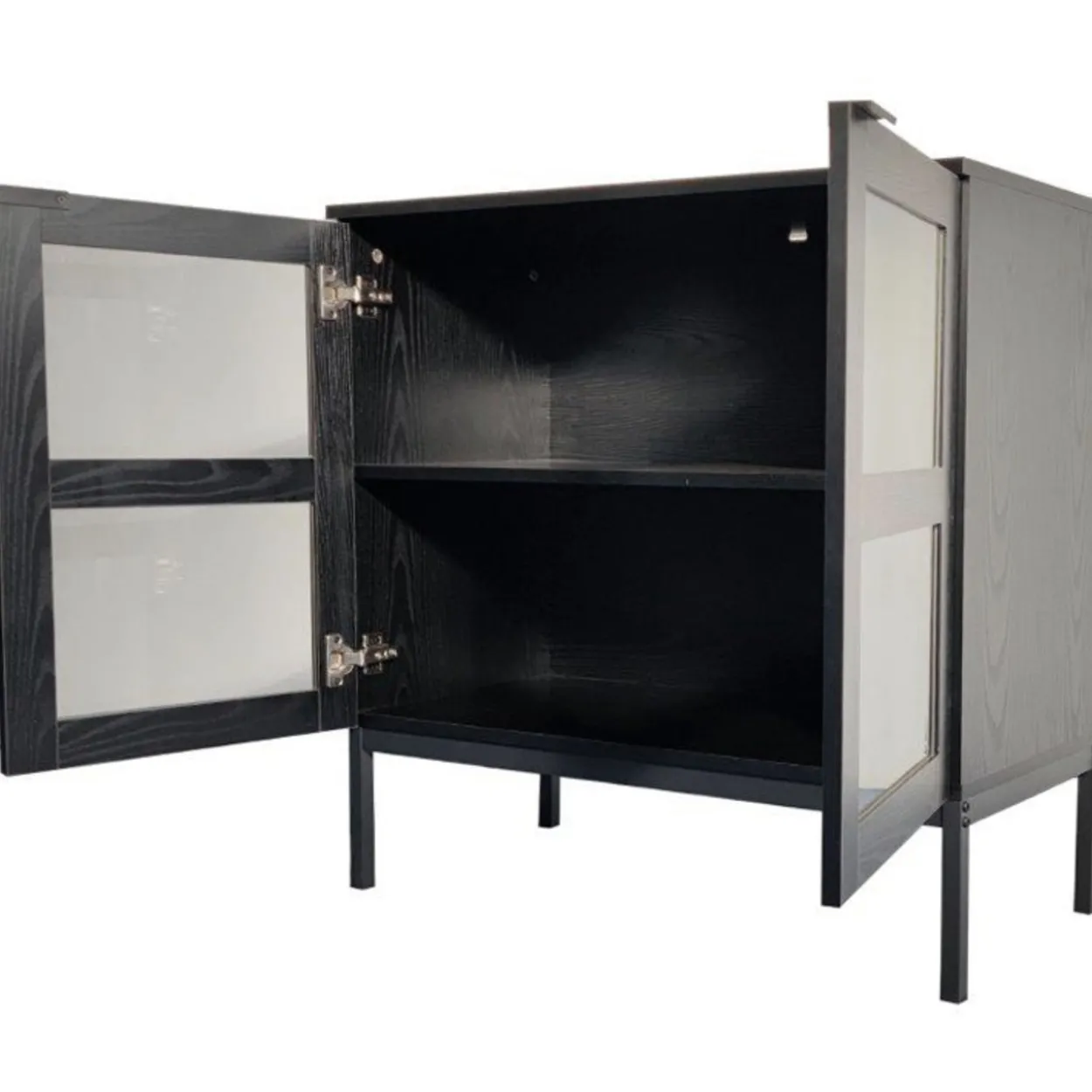 Matala lasiovikaappi Tenstar 80 x 40 x 80 cm Siera musta