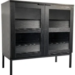 Matala lasiovikaappi Tenstar 80 x 40 x 80 cm Siera musta