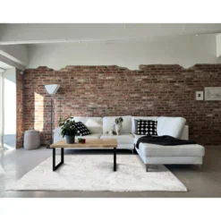Matto Jysmä 200 x 290 cm Luxury valkoinen