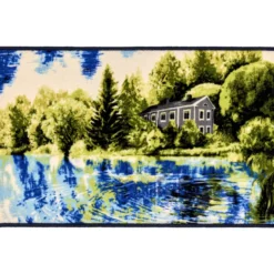 Matto Vallila 50 x 80 cm Jokilaakso vihreä