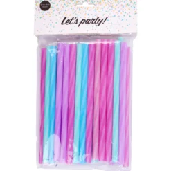 Mehupilli Let's Party 40 kpl 18 x 1 cm + harja