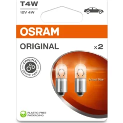 Merkkivalopolttimo Osram T4W BA9S 2 kpl