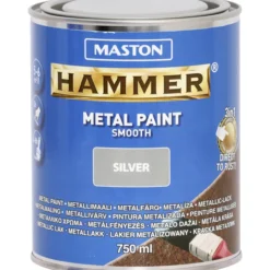 Metallimaali 750 ml hopea sileä