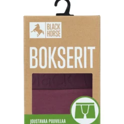 Miesten bokserit Black Horse Dark Maroon