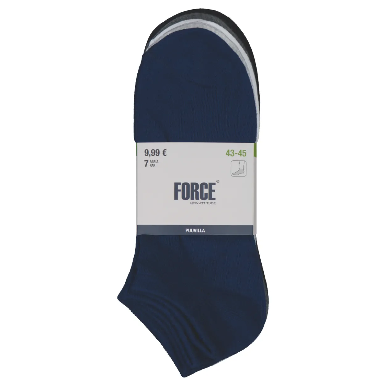 Miesten sneaker-sukat Force New Attitude 7 pr/pkt