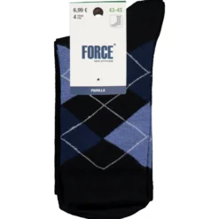 Miesten sukat Force New Attitude 4 pr/pkt ruutu